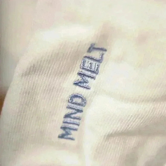 SS19 BAND OF OUTSIDERS  White Blue Art Embroidery BS Stick Figure Small Portugal - Picture 10 of 12